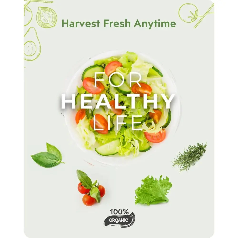 140-Piece Hydroponic System: AeroGarden-Compatible, Herb Kit Essentials - Sponges, Baskets, Domes, Labels