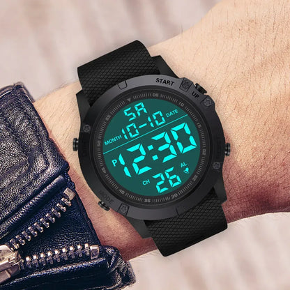 Men's Waterproof Digital Sports Watch Military Tactical LED Backlight Wristwatch