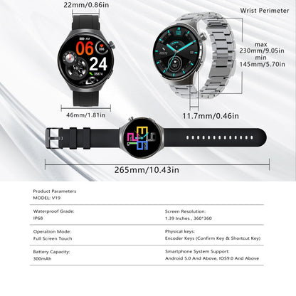 Men Bluetooth Smart Watch Answer Call Waterproof Heart Rate Fitness Tracker