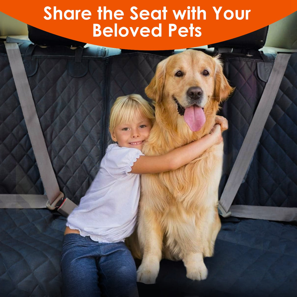 Dog Car Seat Cover Waterproof Back Seat Cover With Dog Seat Belt For Car Truck SUV