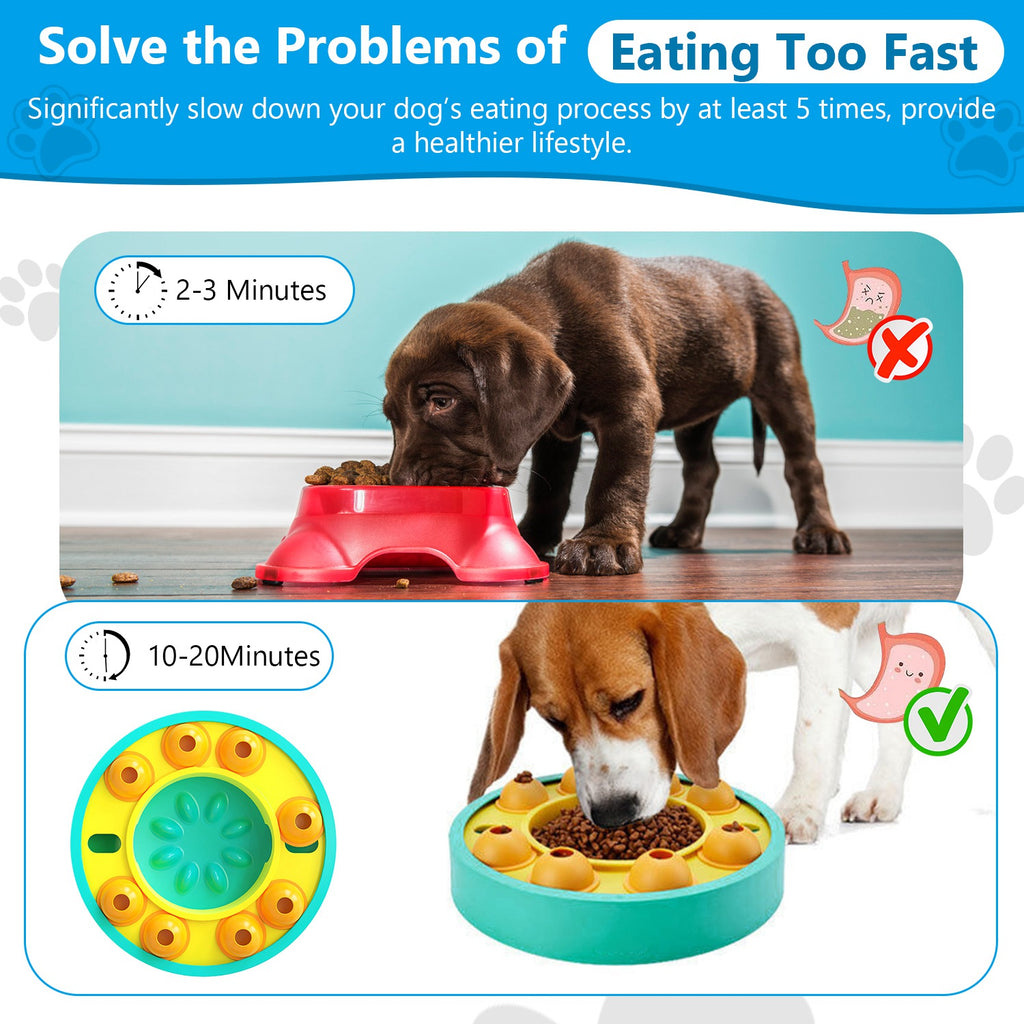 1Pc Dog Puzzle Food Feeder For Small Medium-Large Dog or Cat