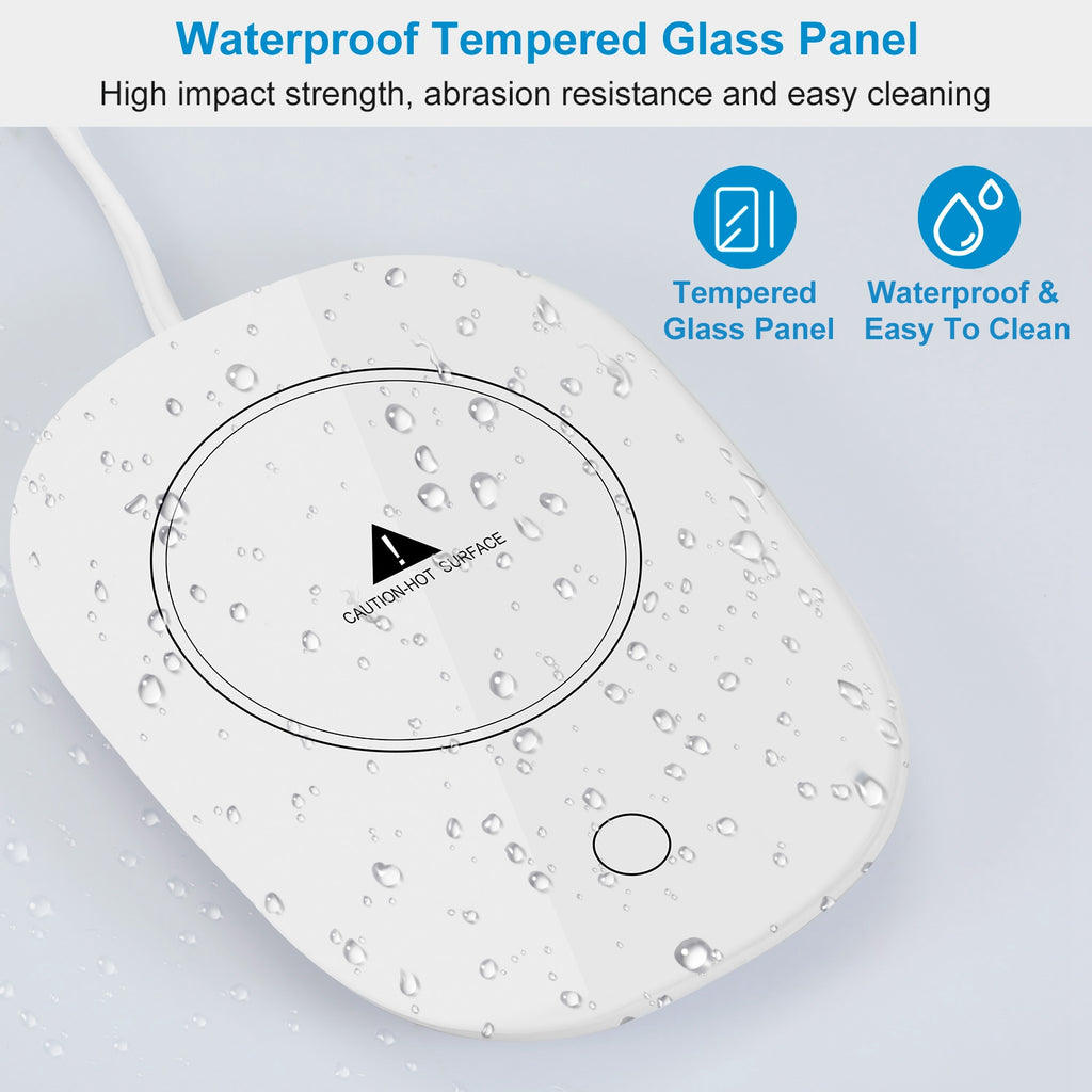 1Pc Coffee Cup Warmer Auto Shut Off- Coffee Tea Milk Electric Heater Pad Office Home Desk Electric Beverage Warmer Mat