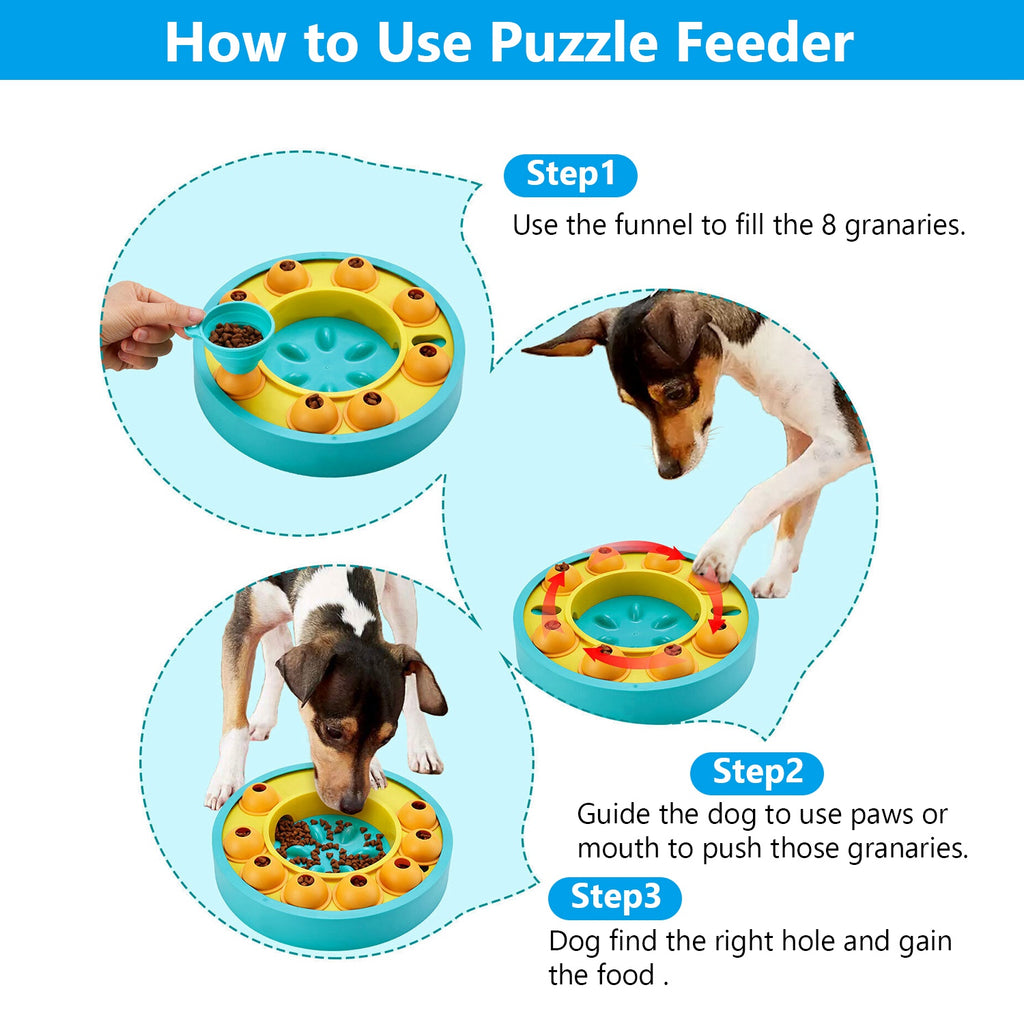 1Pc Dog Puzzle Food Feeder For Small Medium-Large Dog or Cat