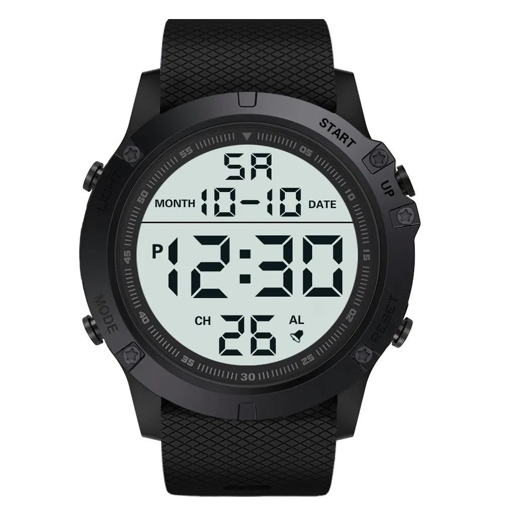 Men's Waterproof Digital Sports Watch Military Tactical LED Backlight Wristwatch