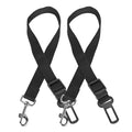 2Pcs Pet Dog Seat Belt Leash Adjustable Pet Dog- Cat Safety Leads Harness Car Vehicle Nylon Fabric Seatbelt Strap